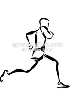 236x354 Male Runners Silhouette Athletics Silhouette Fathers Day