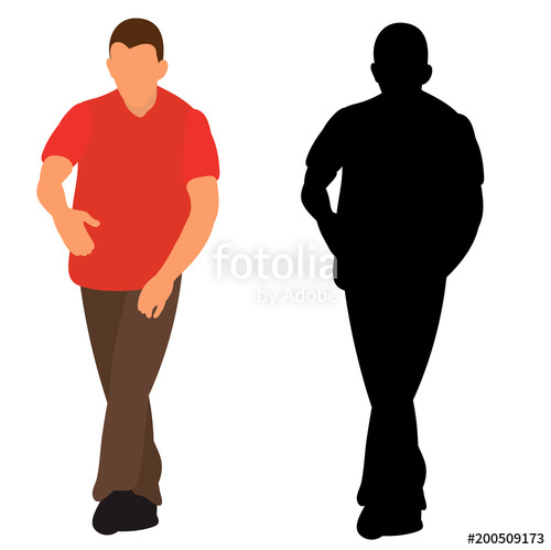 500x499 Silhouette Man Walking Stock Image And Royalty Free Vector Files