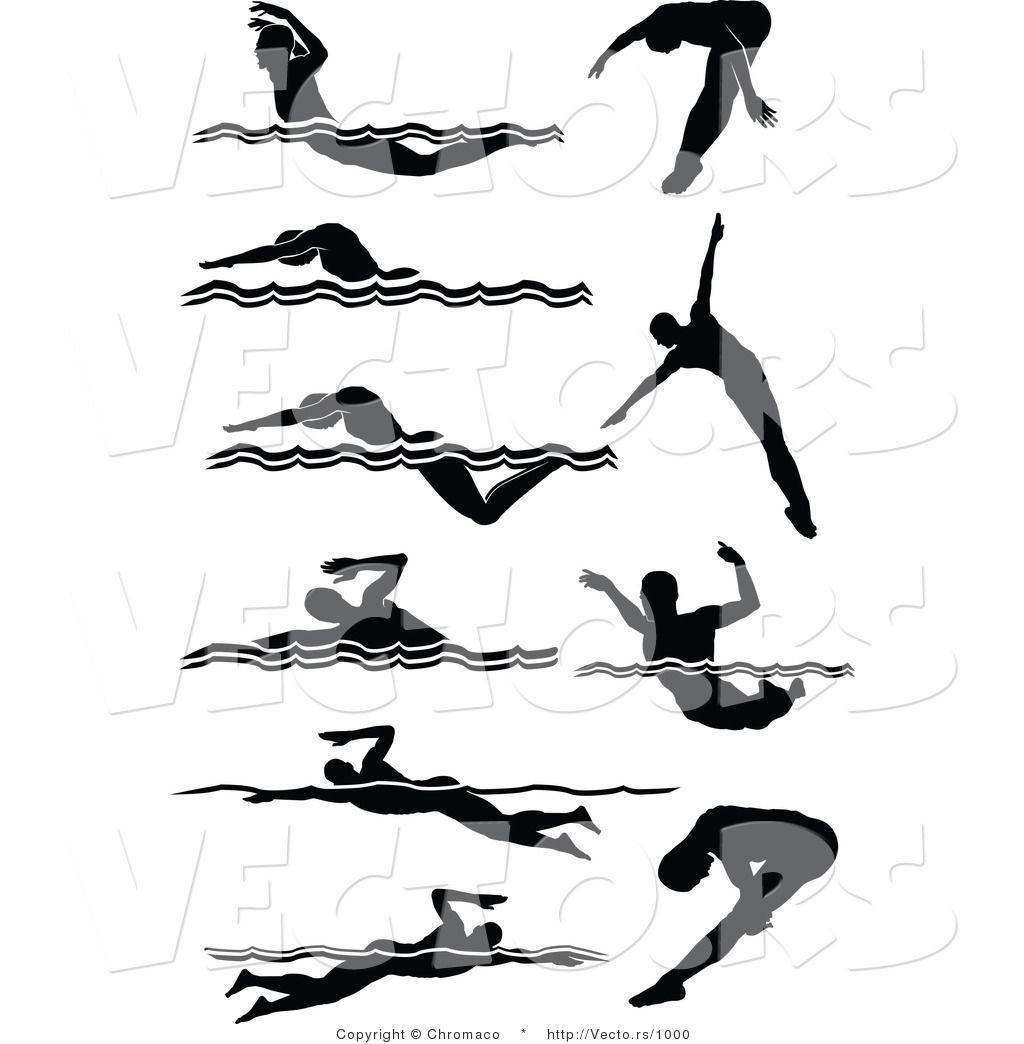 1024x1044 Vector Of 10 Unique Male Swimmers Silhouette By Chromaco 1000.jpg