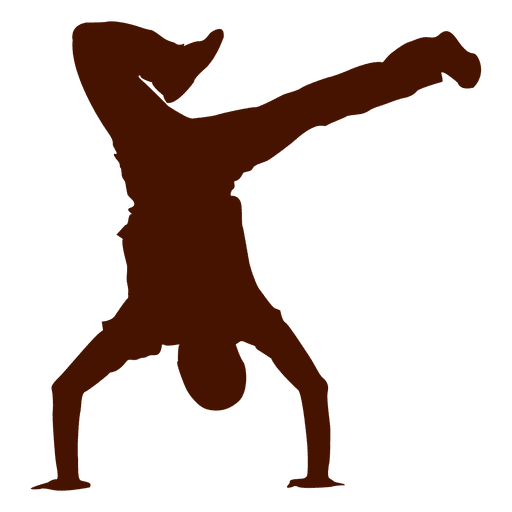 512x512 Male Dancer Break Dance Silhouette 1