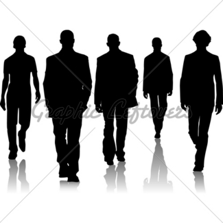 325x325 Silhouette Fashion Men Gl Stock Images