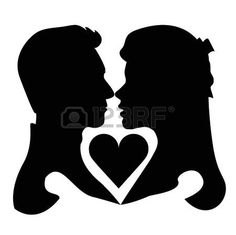 236x235 Stock Vector Man And Woman Face Profile, Vector Male Female