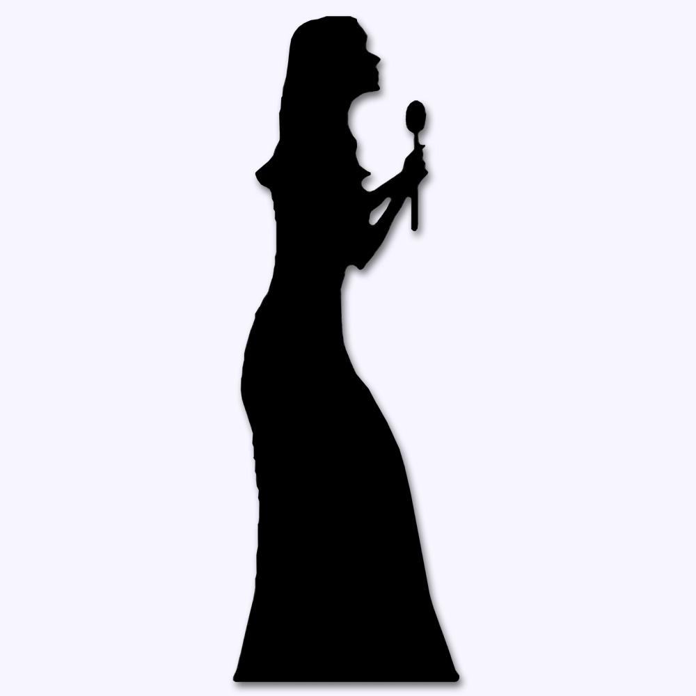 1000x1000 Female Singer Clipart