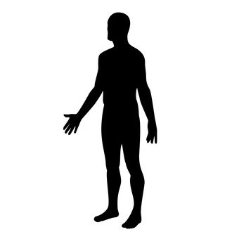340x340 Free Silhouette Vector Body, Pictogram