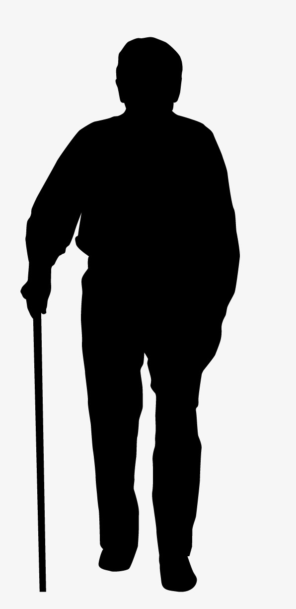 596x1224 Silhouette Of The Elderly Png Images Vectors And Psd Files