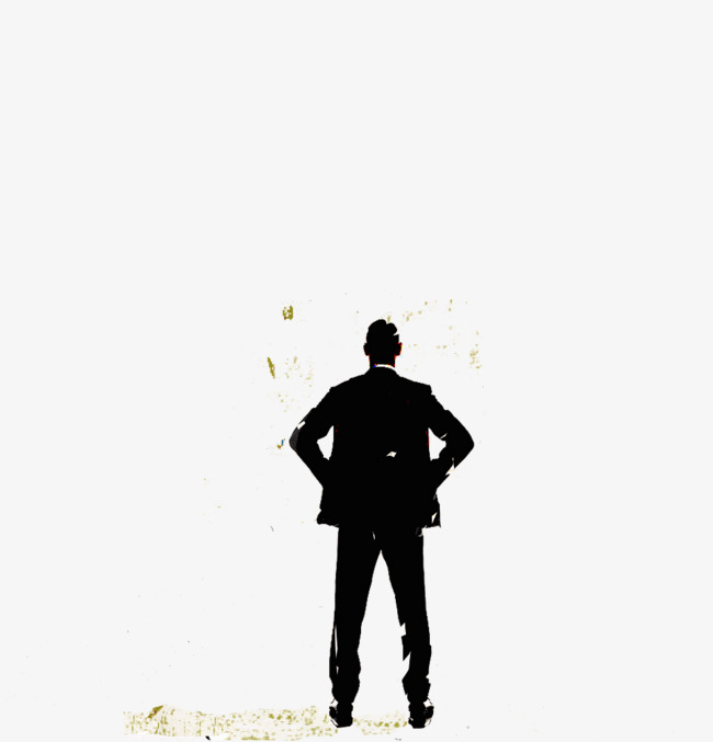 650x677 Business Silhouette Alone, Business Silhouette, Figure, Silhouette