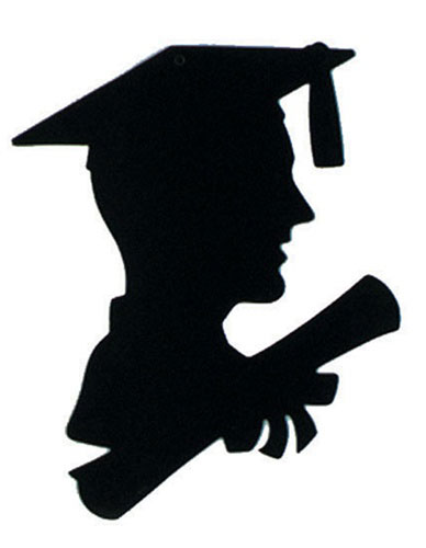 388x500 Get Your Boy Graduate Silhouette Decoration