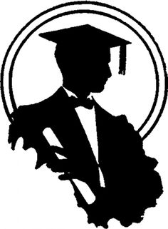 236x321 Graduate Silhouette Vector