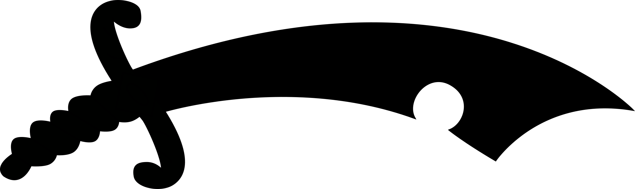 2400x716 Saxon Seaxe Silhouette Icons Png