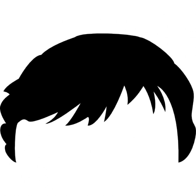 626x626 Short Dark Male Hair Shape Icons Free Download
