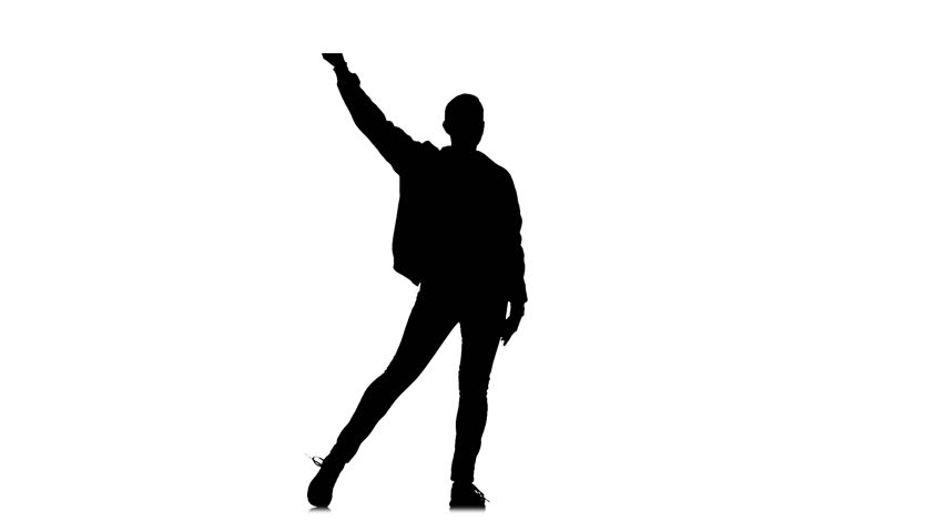 852x480 Young, Sporty And Stylish Man Dancing Street Jazz On White