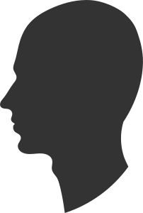 202x300 Soldier Head Silhouette Male Profile Silhouette Clip Art