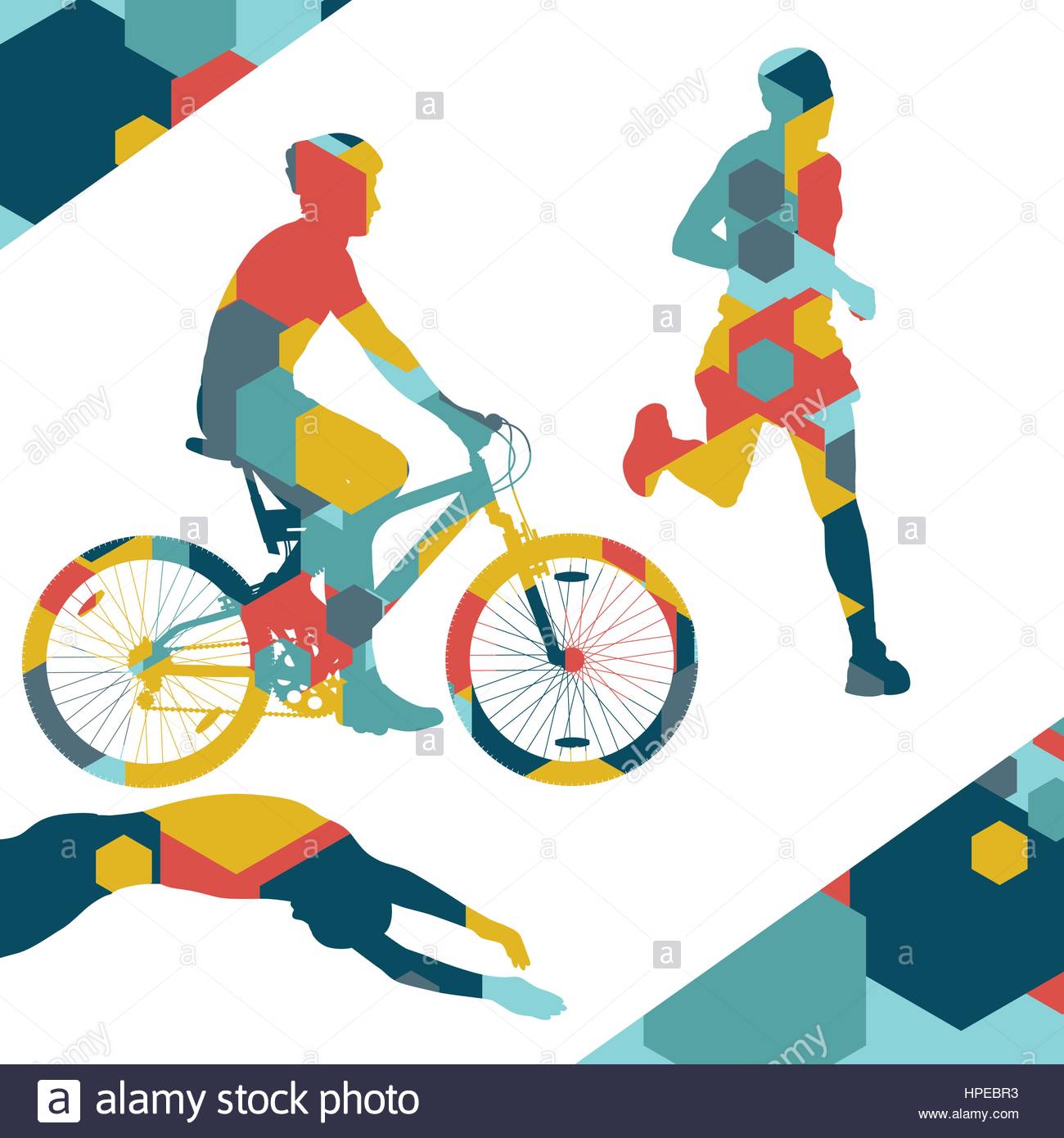 1300x1390 Triathlon Marathon Active Young Men Swimming Cycling And Running