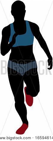 178x470 Male Athlete Runner Running On An Asphalt Road In Autumn Forest