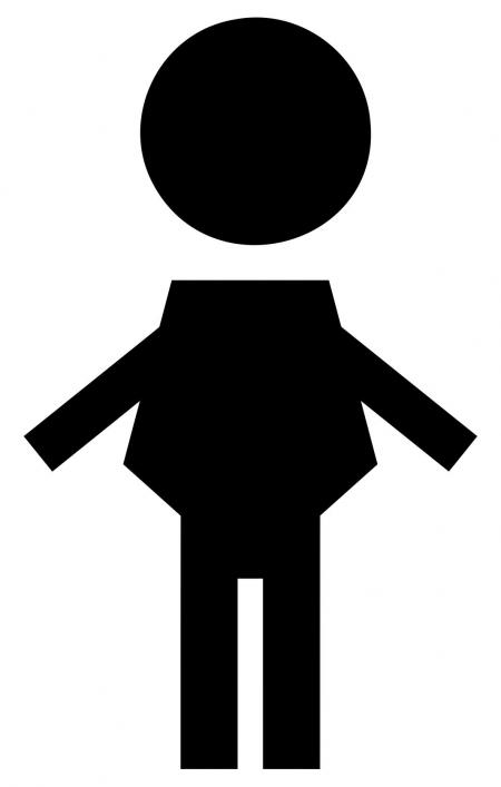 450x707 Male And Female Symbols Holding Hands Square Clipart