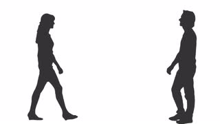 320x180 Silhouette Of Male And Child Playing Ball. Side View. Full Hd