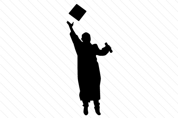 580x386 Graduation Silhouettes Male And Female Svg Cut File By Creative