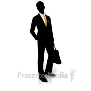 300x300 Silhouette Of A Man In Suit And Tie