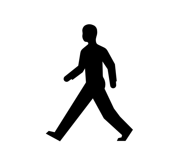 600x519 Silhouette People Walking Clipart