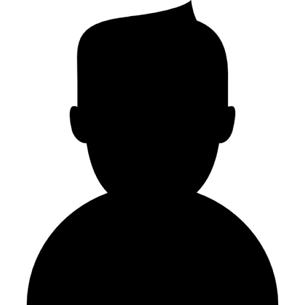 626x626 Male Close Up Dark Silhouette Shape Icons Free Download