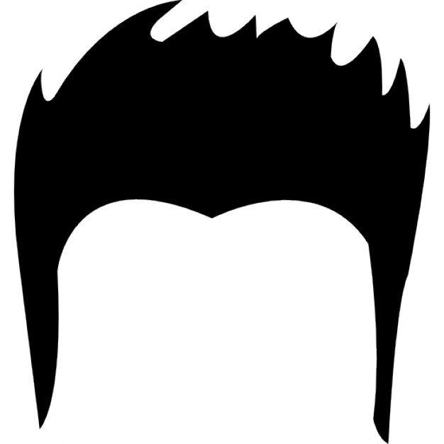 626x626 Short Hair Clipart Silhouette Man