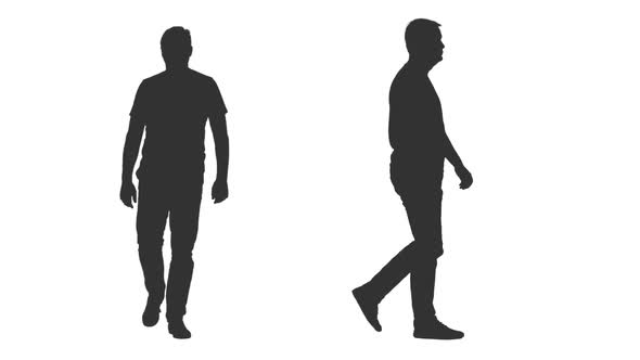 590x332 Male Silhouette Walks On Transparent Background By Mgpremier