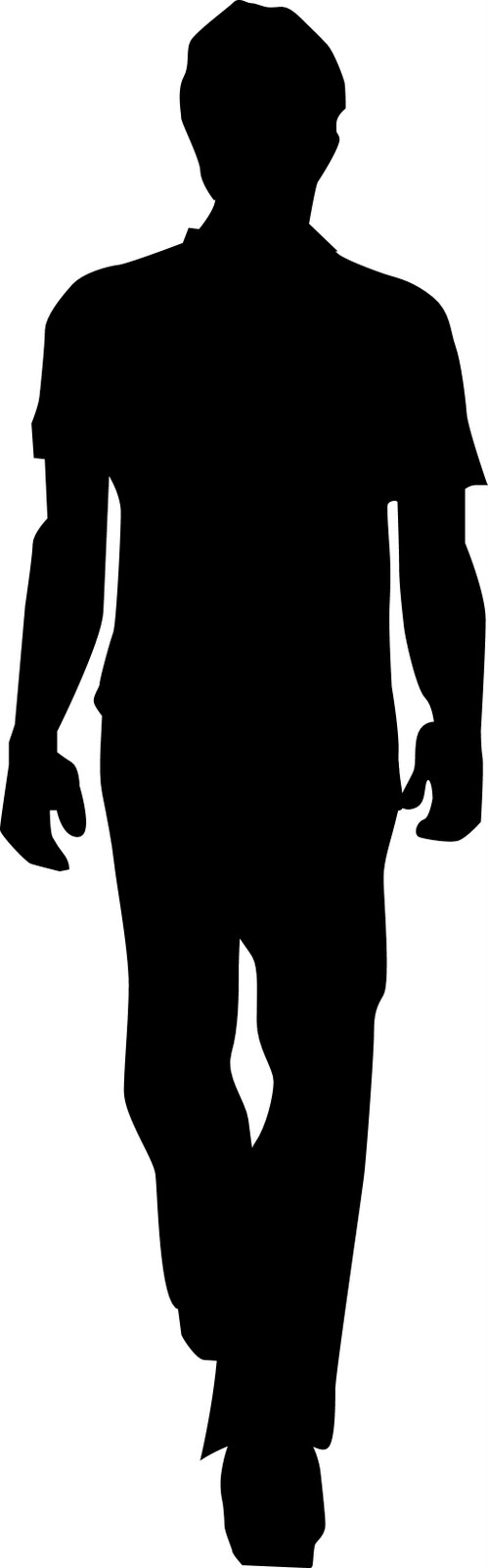 499x1600 Male Silhouette Clip Art Clipart