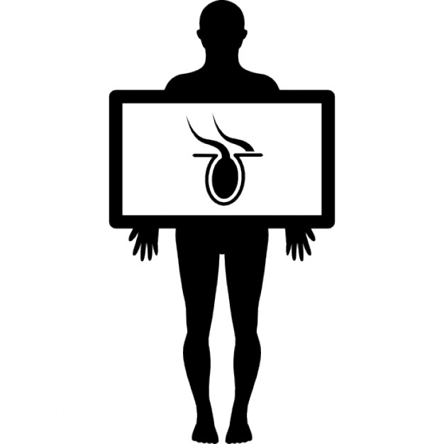 626x626 Male Silhouette With Body Organ In X Ray View Icons Free Download