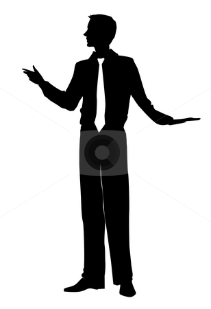 308x450 Male Silhouette Stock Photo