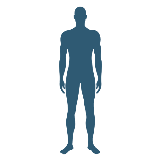 512x512 Male Frontal Silhouette