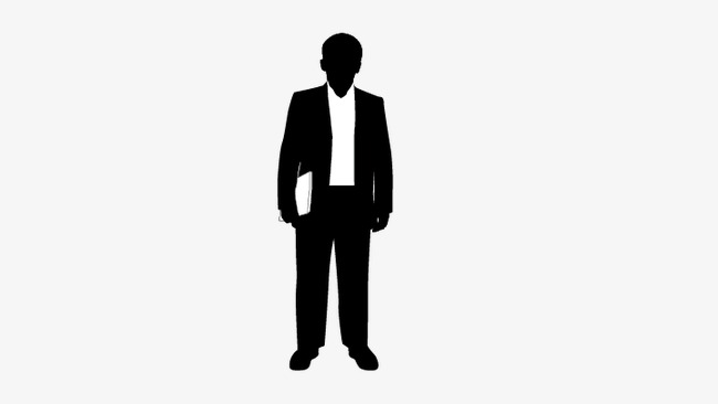 650x366 Man Standing, People Standing Silhouette, Silhouette Figures Png