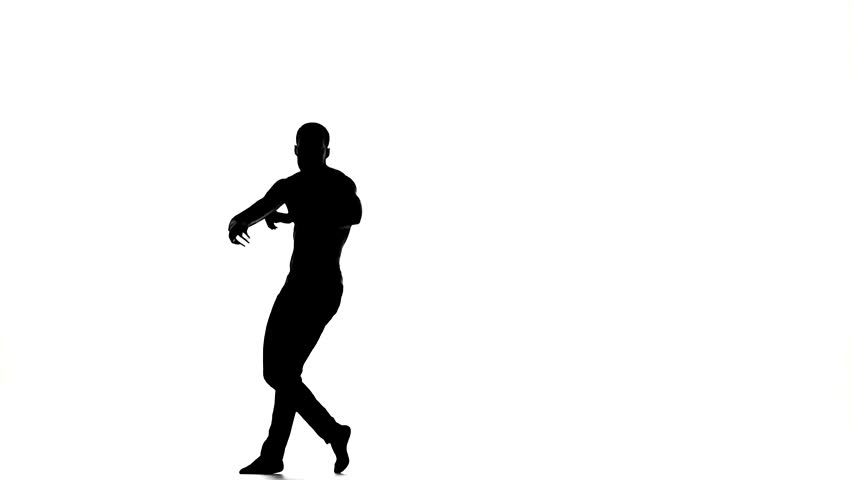 852x480 Silhouette Of Man Running Stock Footage Video 3005074 Shutterstock