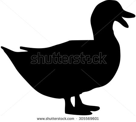 Mallard Duck Silhouette at GetDrawings | Free download