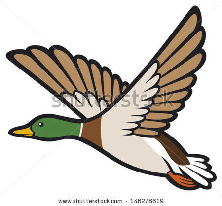 450x418 Mallard Duck Silhouette Clipart