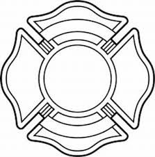 223x226 Firefighter Maltese Cross Stencil