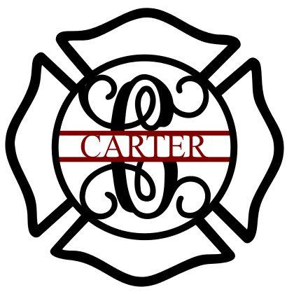 420x420 Custom Monogrammed Maltese Cross Door Hanger Want It