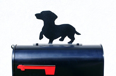 400x264 Dachshund Dog Silhouette Mailbox Topper Sign