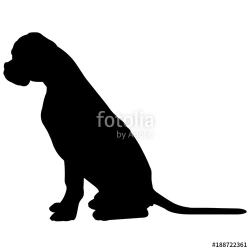 500x500 Maltese Dog Silhouette Vector Graphics Stock Image And Royalty