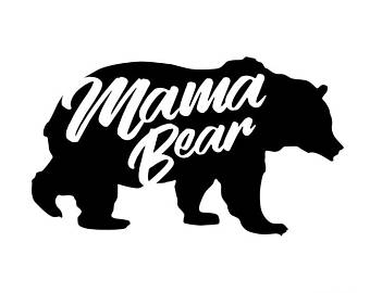Mama And Baby Bear Silhouette at GetDrawings | Free download