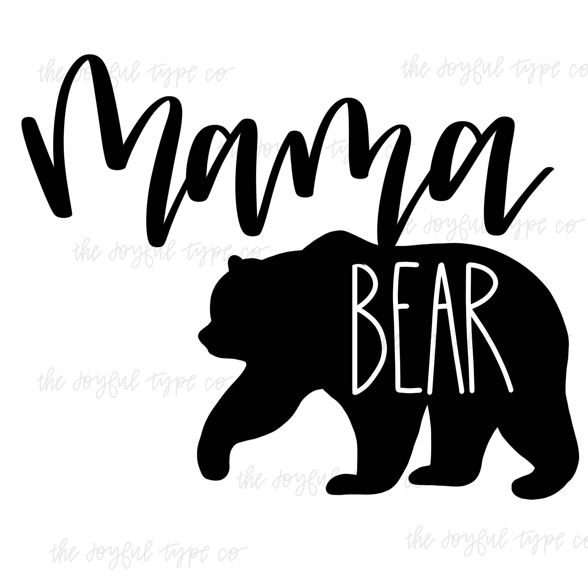 Mama Bear Silhouette at GetDrawings | Free download