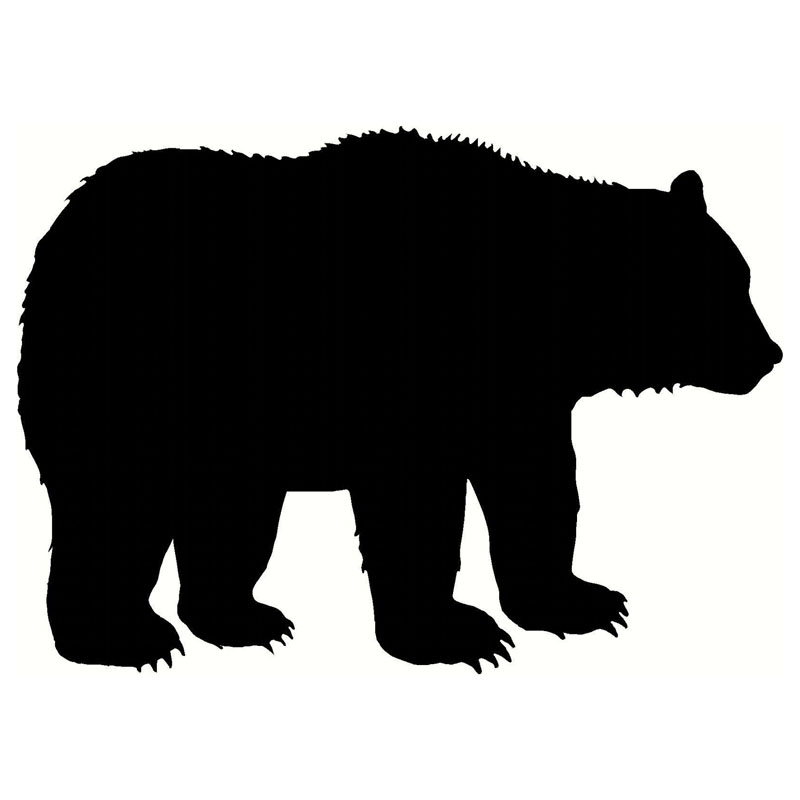800x800 Funny Fashion Mama Bear Silhouette Decor Decal Vinyl Car Sticker