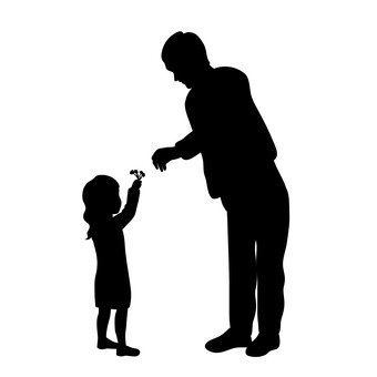 340x340 Free Silhouette Vector 1 Person, Gift, Present