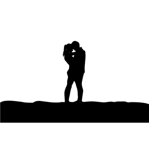 300x300 Romantic Couple Silhouette Clipart, Cliparts Of Romantic Couple