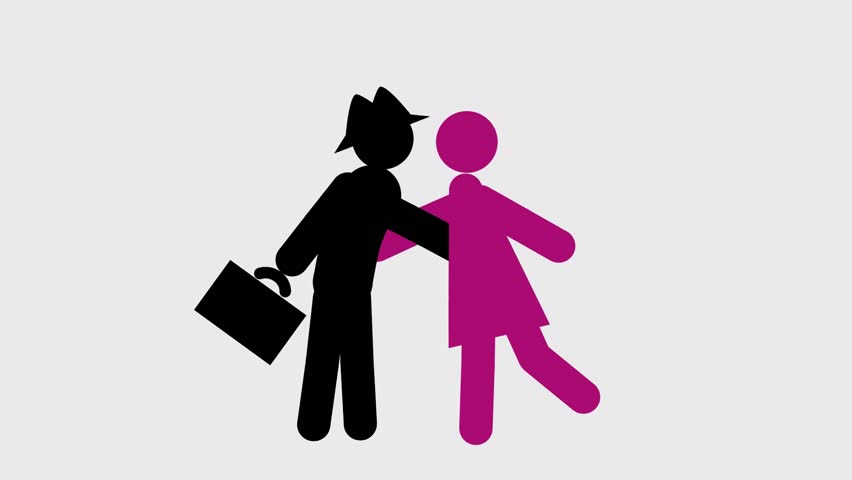 852x480 Woman And Man Kissing On White Background, A Woman And A Man