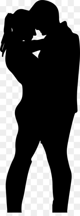 260x700 The Kiss Silhouette Couple Drawing Clip Art