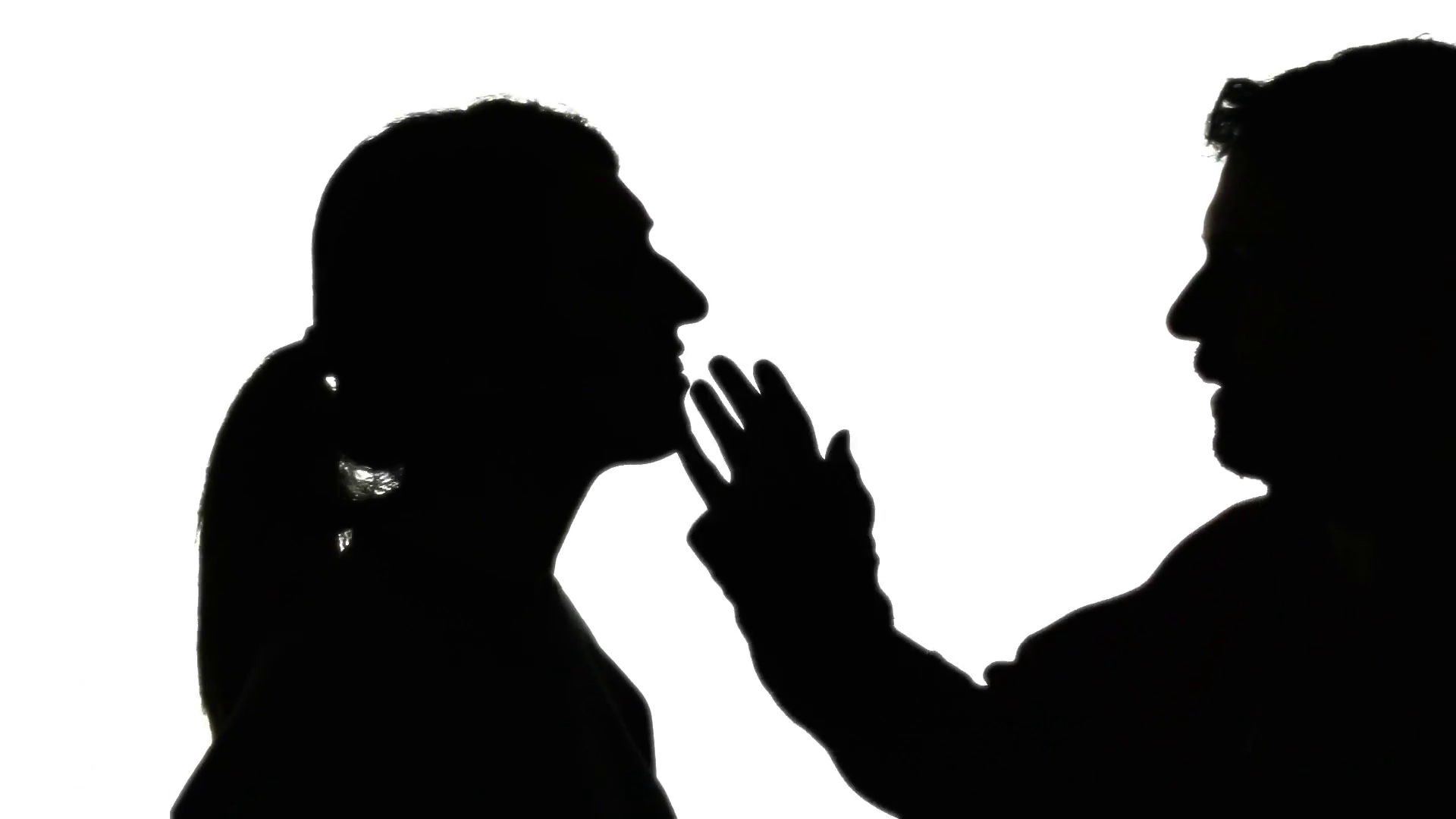 1920x1080 Silhouette Man Woman Making Out. A Man And A Woman Intensely