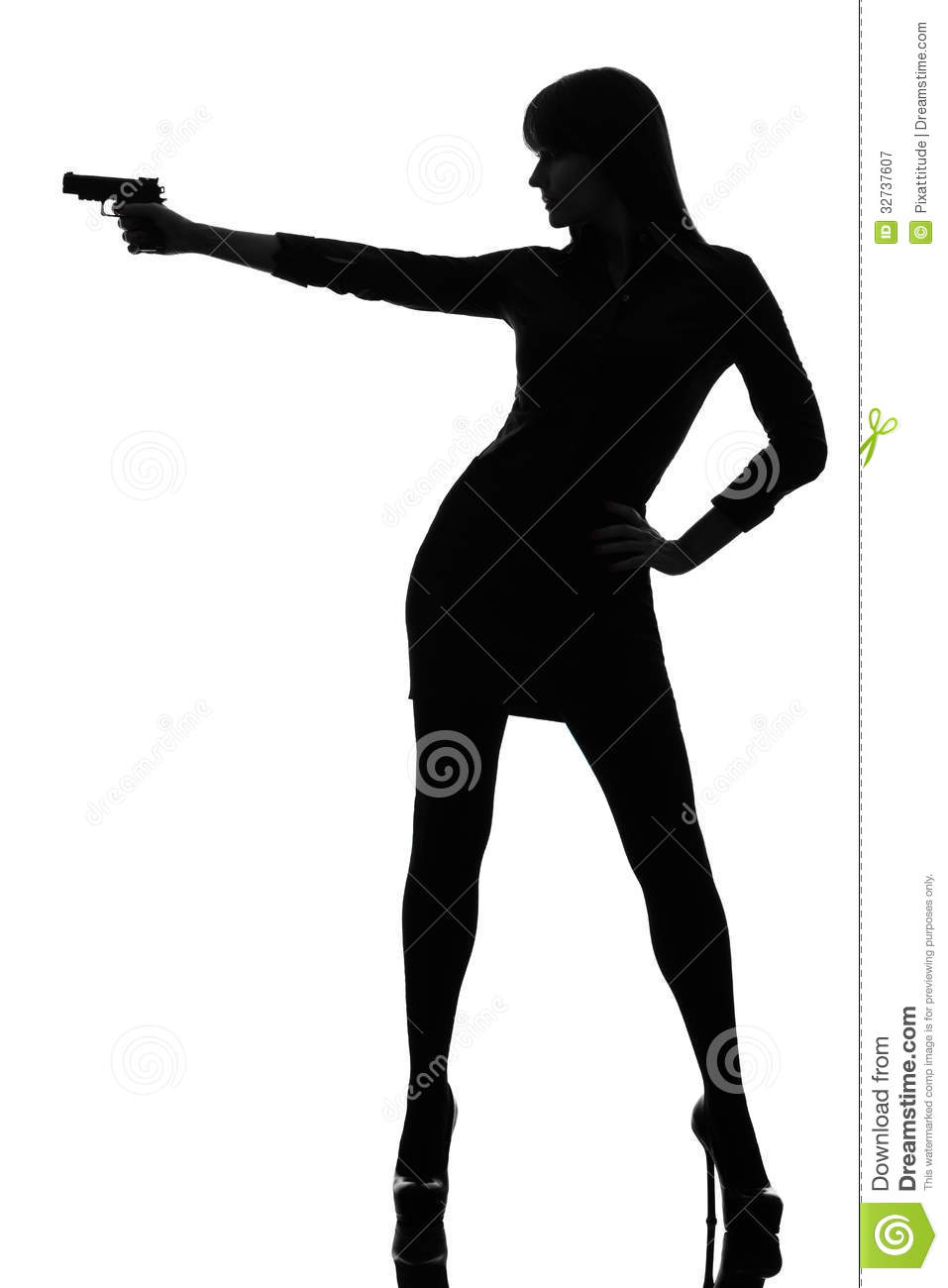 957x1300 Gun Clipart Silhouette Woman
