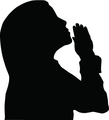436x479 Clipart Free In Prayer Woman