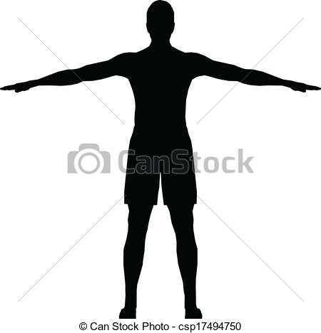 450x468 Sport Man Silhouette. Sport Man Vector Silhouette Clipart Vector