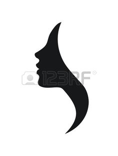 236x313 Couples, Man And Woman Face Silhouettes Stock Vector Mampw Logo